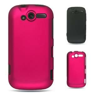  Premiun Hybrid Black Skin + Pink Hard Rubber Phone 
