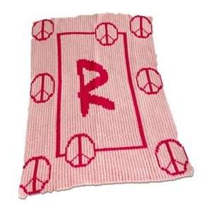  Personalized Peace Sign Baby Blanket Baby