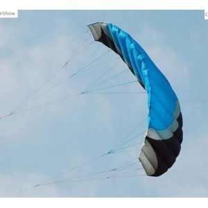  2sq m 40d nylon two line traction kites 3 color red blue 