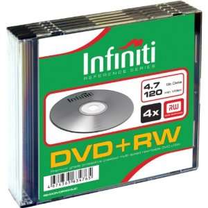  Infiniti Classic 4x DVD+RW E240 4.7GB Slim Jewel Case (5pk 