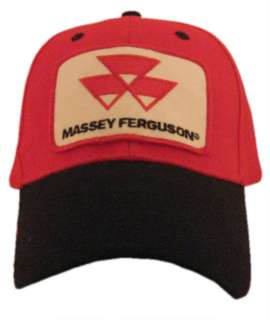 Massey Ferguson Tractor 6 Panel Red Black Hat Cap Gift  