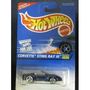  Hotwheels Corvette Sting Ray 3 collector #595: Toys 