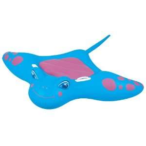  Large Inflatable Manta Ray Ride On Pool Toy   Blue: Toys 