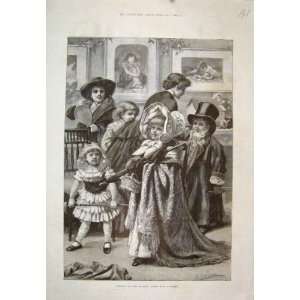  Dressing For The Charade Walker 1885 Antique Print
