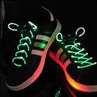 New Green LED Light UP Shoelaces Disco Flash Lite Glow Stick Dance 