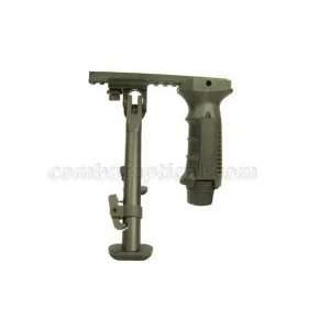 AR15 M4 Ultra Light Bipod With Ergonomic Foregrip and Picatinny Short 