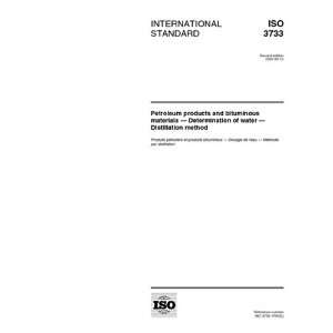   of water    Distillation method: ISO TC 28/SC 6/WG 7: Books