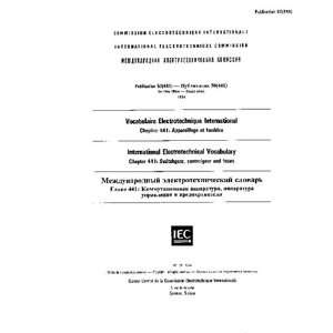  IEC 60050 441 Ed. 2.0 t:1984, International 