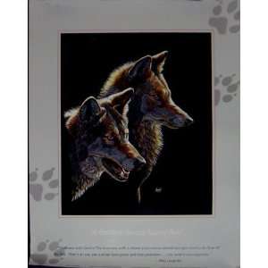  A Howling in Americas National Parks 1989 Wolf Poster 