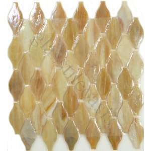   Cream/Beige 1 3/8 x 3 Glossy Glass Tile   14734