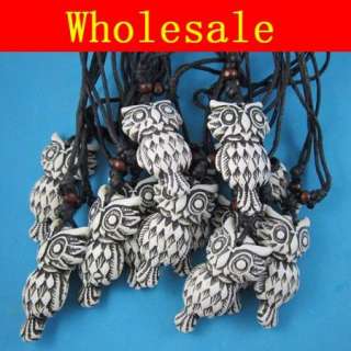 Wholesale12 pcs Tribe Owl pendant necklace WH20  