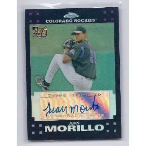  2007 Topps Chrome #356 Juan Morillo Refractor Autograph 