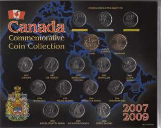 Complete Set of Canadian Commemorative Coin Collection  