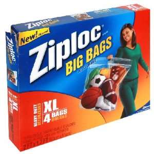  Ziploc X Large Big Bags, 4 Count (Pack of 6): Everything 