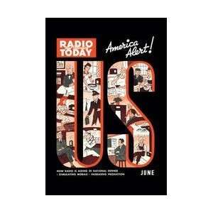  Radio and Television Today America Alert 20x30 poster 