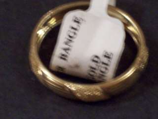 10K GOLD YELLOW GOLD FINGER BANGLE RING NEW IN GIFT BOX WITH TAG 