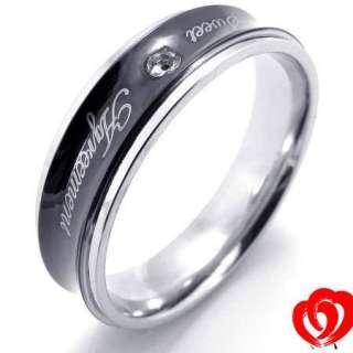 New Men Women Stainless Steel Love Ring Size 7 11 Gift  