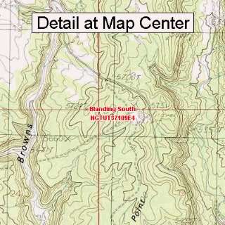USGS Topographic Quadrangle Map   Blanding South, Utah (Folded 