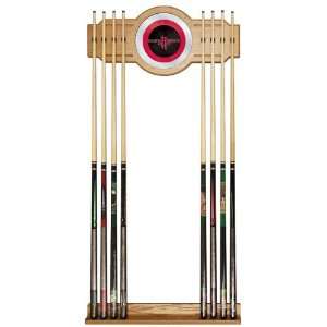  Houston Rockets Pool Cue Rack With Mirror Sports 