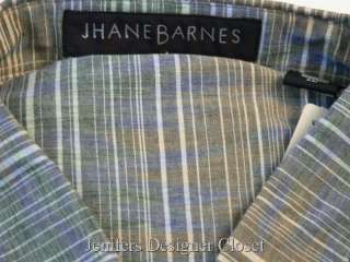 NWT JHANE BARNES mens designer shirt muted stripe XL  