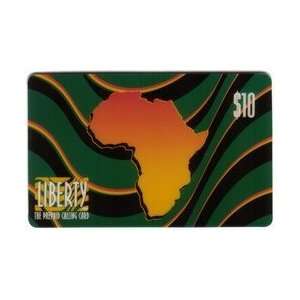  Collectible Phone Card $10. Continent of Africa (Liberty 