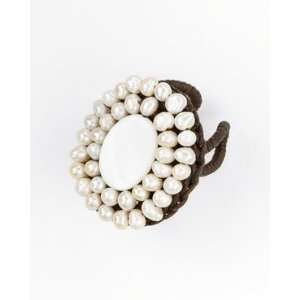 Coldwater Creek Cultured pearl clip Pearl ring