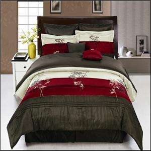Portland Style 7 Piece Polyester Comforter Sets   Matching Curtains 