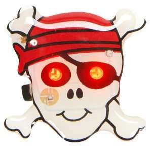   and Crossbones Magnetic Light Up Pin Party Supplies: Toys & Games