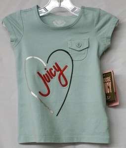 JUICY COUTURE GLASSY BLUE TEE WITH LOVE 63  