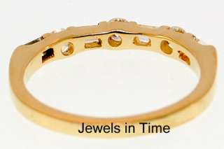 Ladies Diamond Ring 18k Yellow Gold Size 5.75  