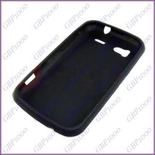 Black Silicone Skin Case Cover For HTC Sensation 4G New  