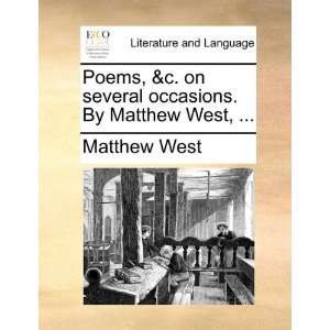   occasions. By Matthew West,  (9781140862321) Matthew West Books