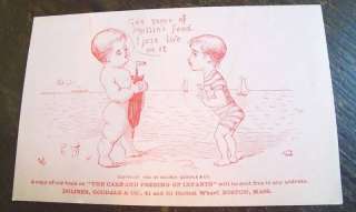 Mellins baby food advertising victorian trade card  