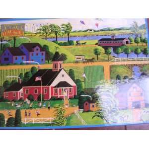   1000 Piece Jigsaw Puzzle ; Kite Flying at Recess 