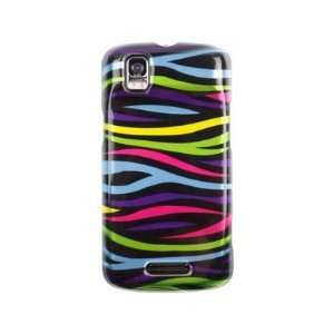  Snap On Plastic Phone Design Cover Case Rainbow Zebra For 