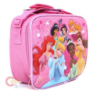 Disney Princess School LUNCH BOX Pink Bag w/Tiana  