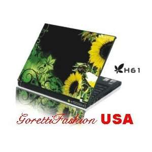  15.4 Laptop Notebook Skins Sticker Cover H61 Sun Flower Skin 