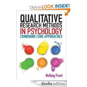Qualitative Research Methods In Psychology Nollaig Frost  