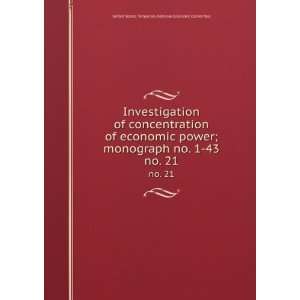   of Economic Power) Temporary National Economic Committee Books
