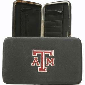  Texas A & M Aggies Embroidered Flat Hinged Hinge Clutch 