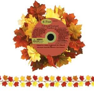  Lets Party By Amscan 6 Fall Leaves Mini Garland 