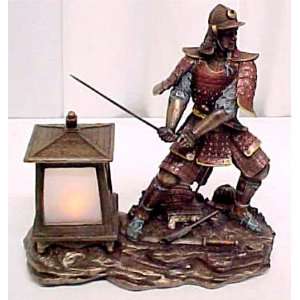  Samurai Warrior Bushido Statue Accent Lamp: Home & Kitchen