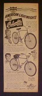 1952 Columbia Bicycles AMERICAN Five Star Bike Transportation Trade AD 