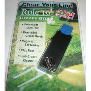 Divot Tool Stiletto Golf Rule 16. Greens Brush  Sports 