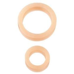  Bundle Platinum Silicone C Ring White and 2 pack of Pink 