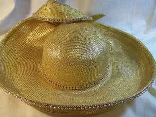   Hat Gold George Zamaul Gold Church Couture Womens Hats Accessories
