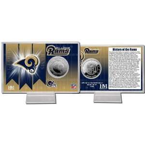 St Louis Rams Team History Silver Coin Card Sports 