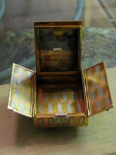 Vintage Udall & Ballou 14K Gold Pill Box W/Diamonds  