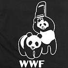 WWF PANDA BEAR wrestling tee mma Retro Funny Cool t shirt BLACK