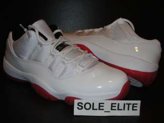 NEW 2012 DS Nike Air Jordan WHITE RED LOW XI 11 Sz 7.5   15  